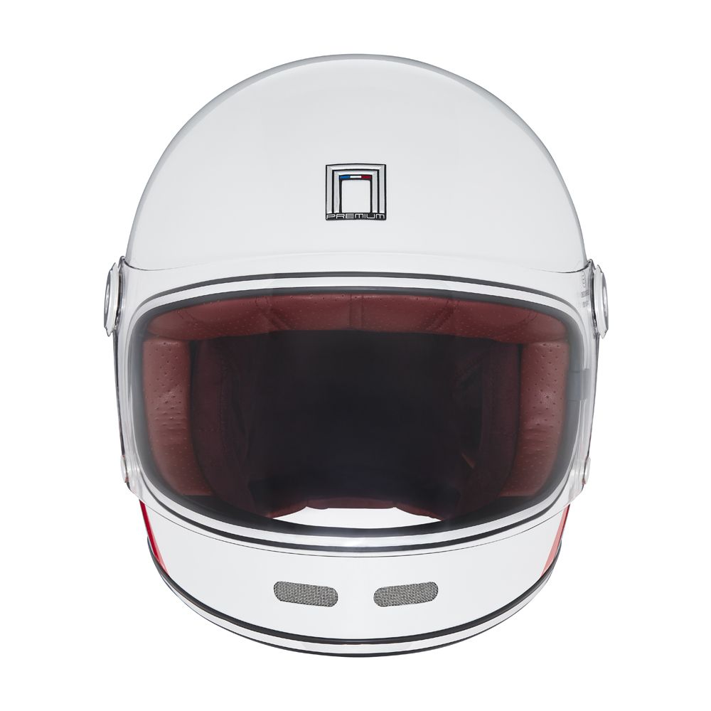 CASQUE INTEGRAL REVENGE STROBE BLANC BLEU ROUGE Nox Helmet