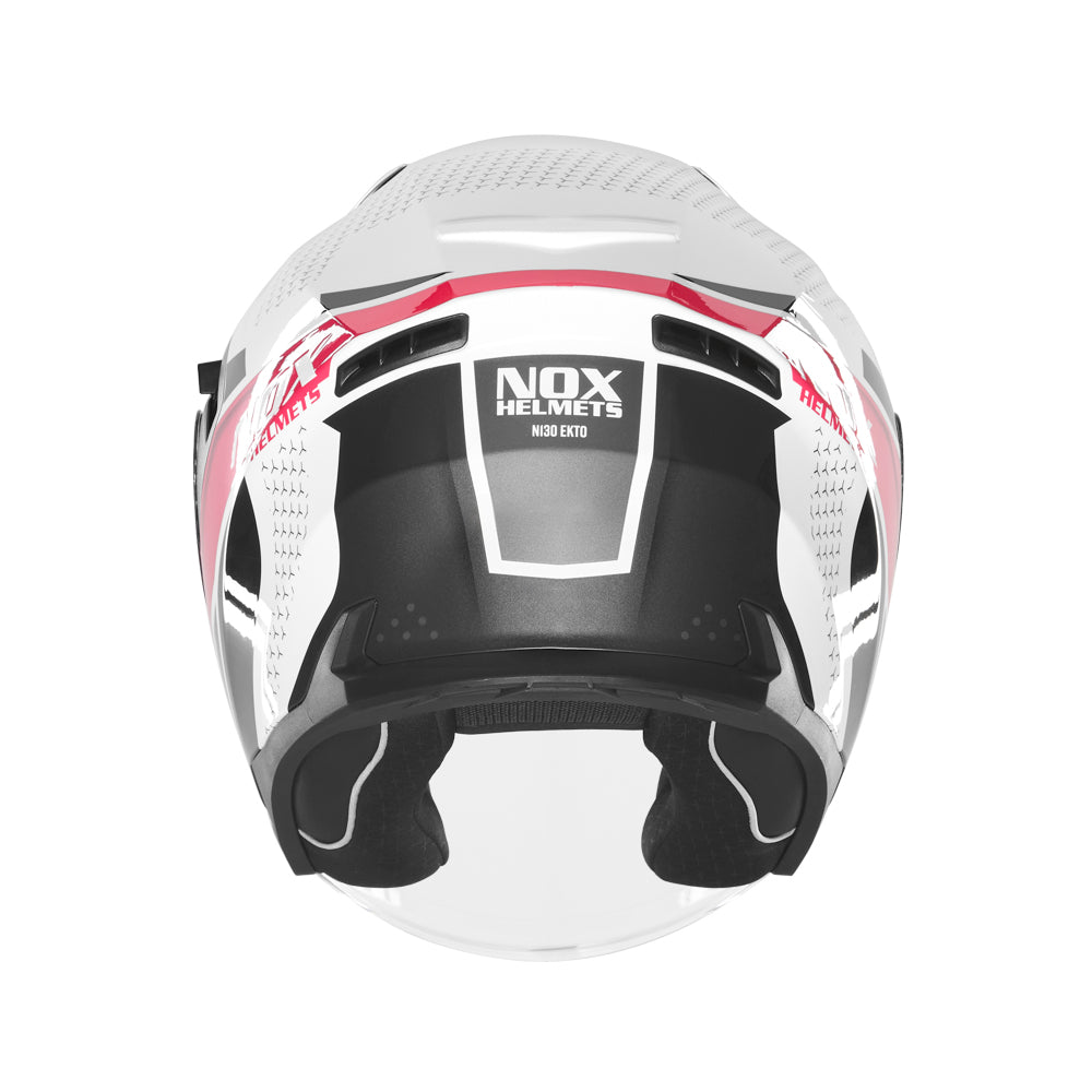 NOX CASQUE JET N130 EKTO BLANC ROSE Nox Helmet