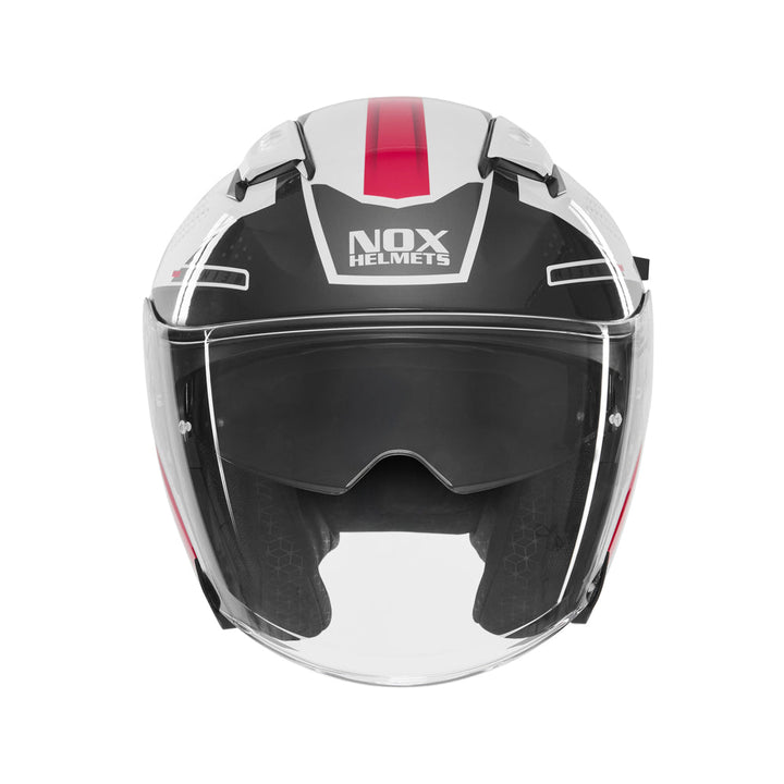 NOX CASQUE JET N130 EKTO BLANC ROSE Nox Helmet