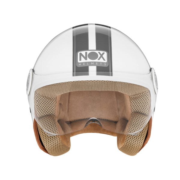 NOX CASQUE JET N210 EVO BLANC TITANIUM Nox Helmet