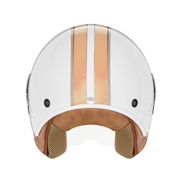 NOX CASQUE JET N210 EVO BLANC ORANGE PASTEL Nox Helmet