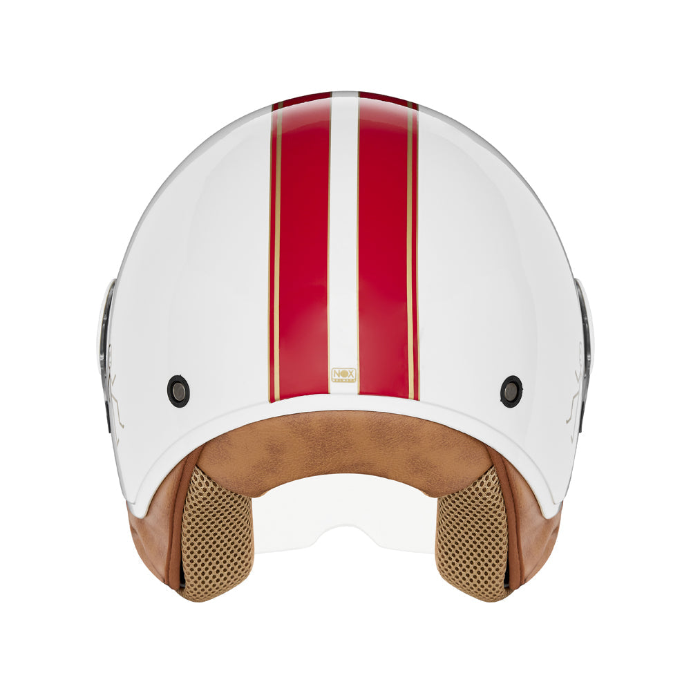 NOX CASQUE JET N210 EVO BLANC ROUGE Nox Helmet