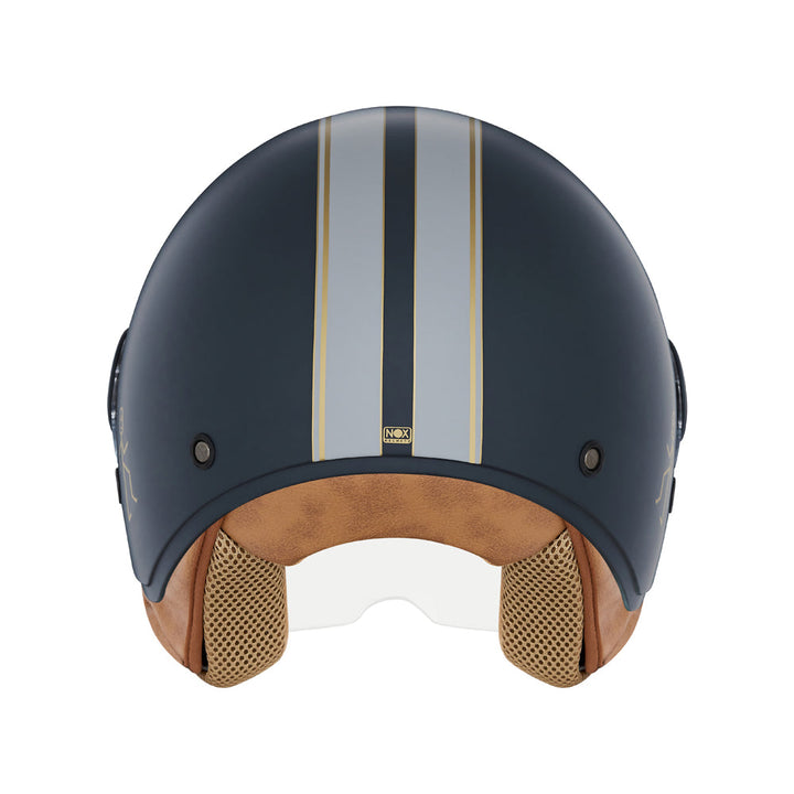 NOX CASQUE JET N210 EVO  BLEU MAT GRIS NARDO Nox Helmet
