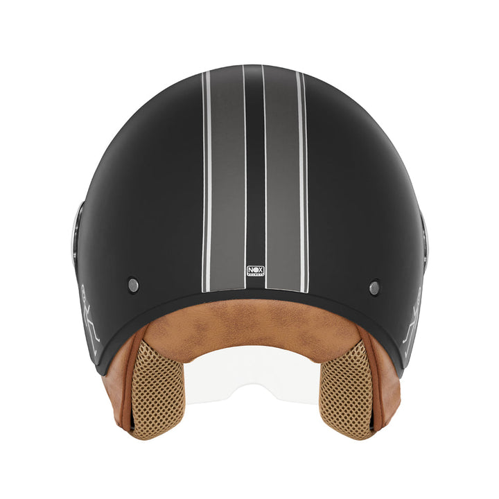 NOX CASQUE JET N210 EVO NOIR MAT TITANIUM Nox Helmet