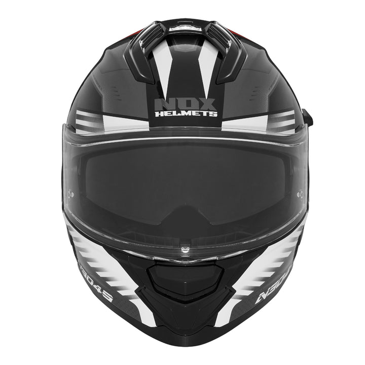 CASQUE INTEGRAL N304S CARVER BLANC ROUGE Nox Helmet
