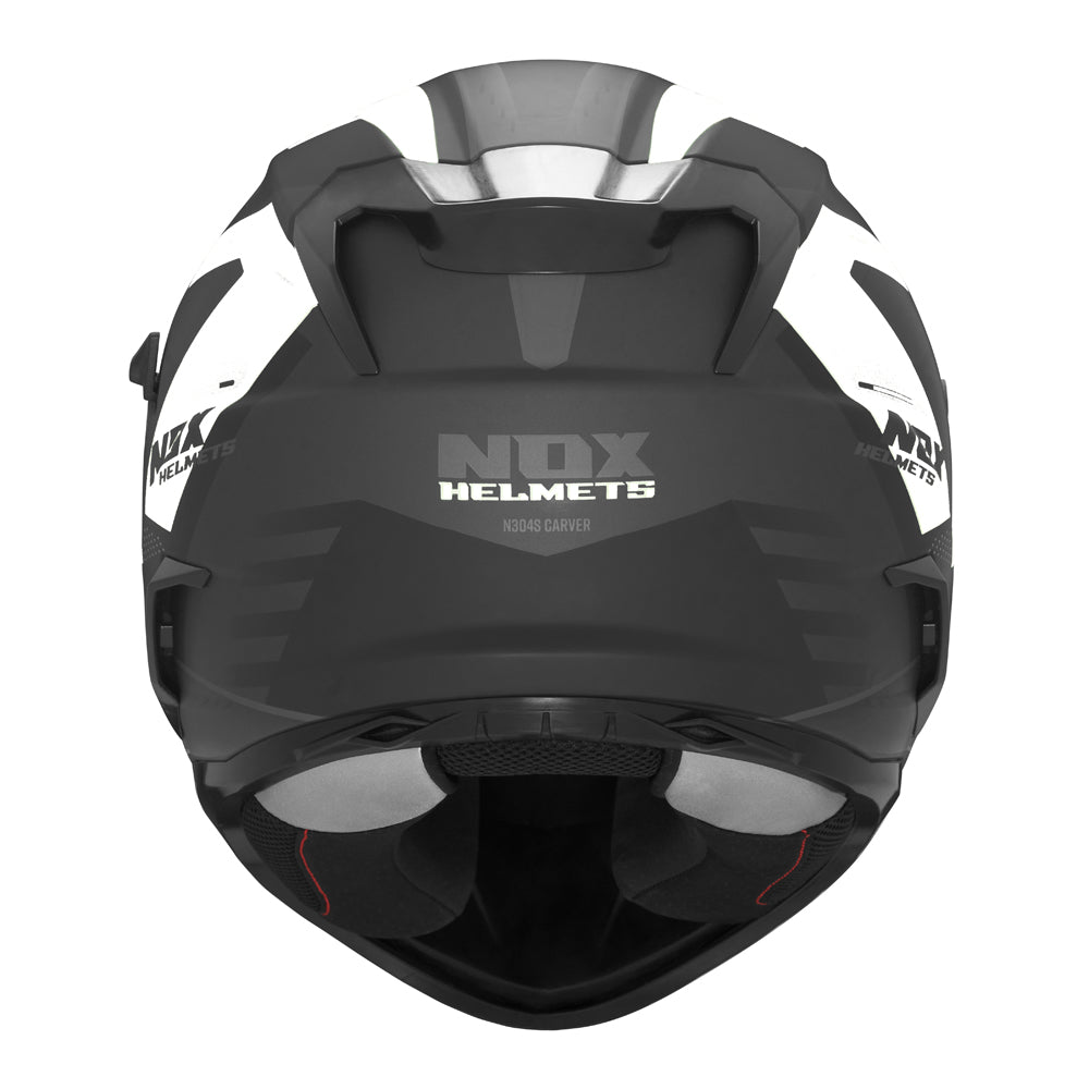 NOX CASQUE INTEGRAL N304S CARVER NOIR MAT BLANC Nox Helmet