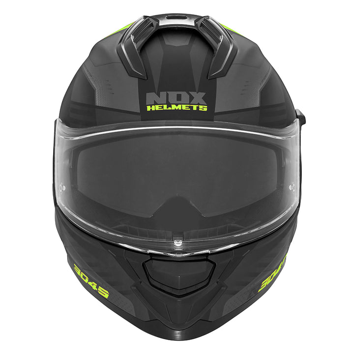 CASQUE INTEGRAL N304S CARVER NOIR MAT JAUNE Nox Helmet