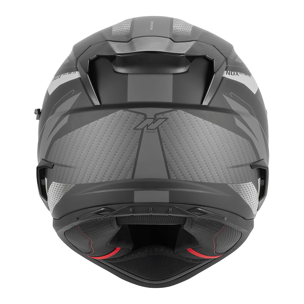 CASQUE INTEGRAL N304-S REVO NOIR MAT ARGENT Nox Helmet