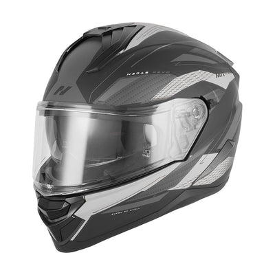 CASQUE INTEGRAL N304-S REVO NOIR MAT ARGENT Nox Helmet