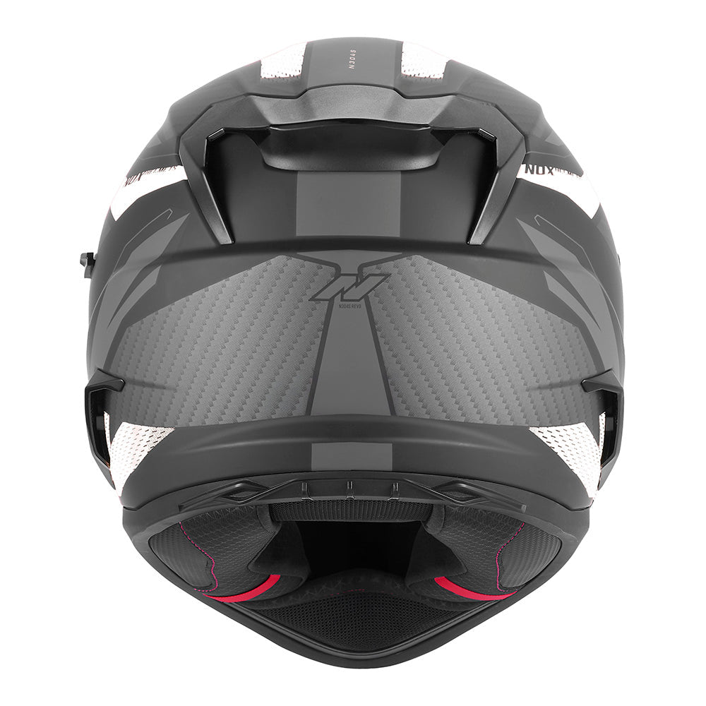CASQUE INTEGRAL N304-S REVO NOIR MAT BLANC Nox Helmet