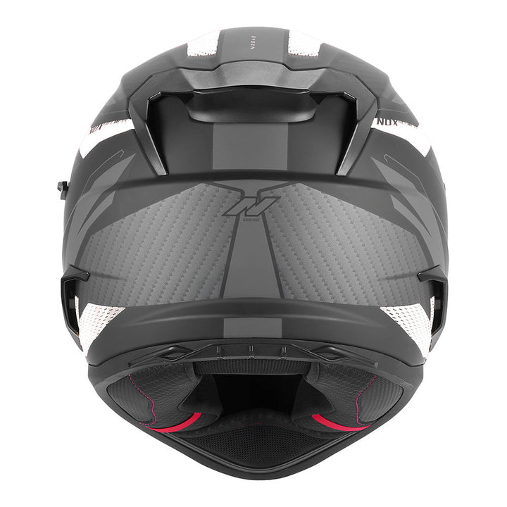 CASQUE INTEGRAL N304-S REVO NOIR MAT BLANC Nox Helmet