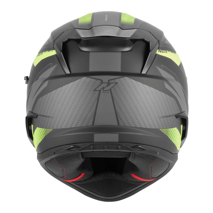 CASQUE INTEGRAL N304-S REVO  NOIR MAT JAUNE Nox Helmet