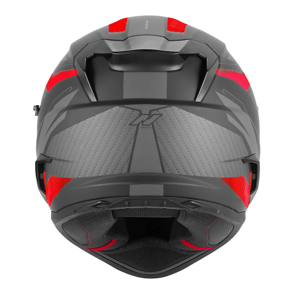 CASQUE INTEGRAL N304-S REVO NOIR MAT ROUGE Nox Helmet