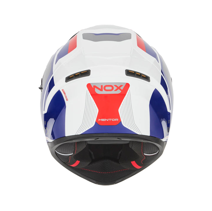 NOX CASQUE INTEGRAL N402 MENTOR BLANC BLEU ROUGE Nox Helmet