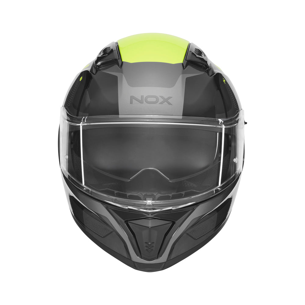 NOX CASQUE INTEGRAL N402 MENTOR NOIR JAUNE Nox Helmet