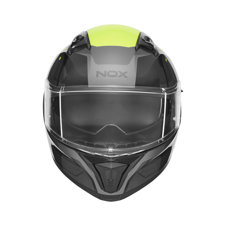 NOX CASQUE INTEGRAL N402 MENTOR NOIR JAUNE Nox Helmet