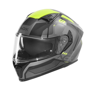 NOX CASQUE INTEGRAL N402 MENTOR NOIR JAUNE Nox Helmet