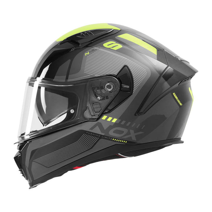 NOX CASQUE INTEGRAL N402 MENTOR NOIR JAUNE Nox Helmet