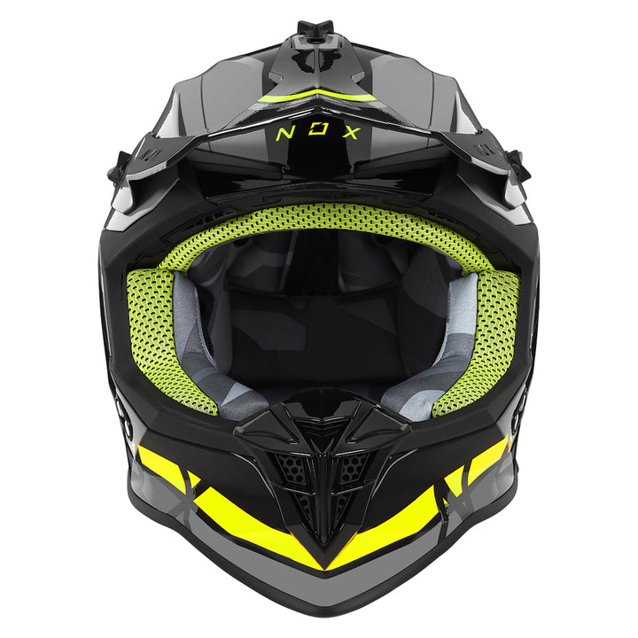 N633 AIRSHOCK NARDO JAUNE Nox Helmet