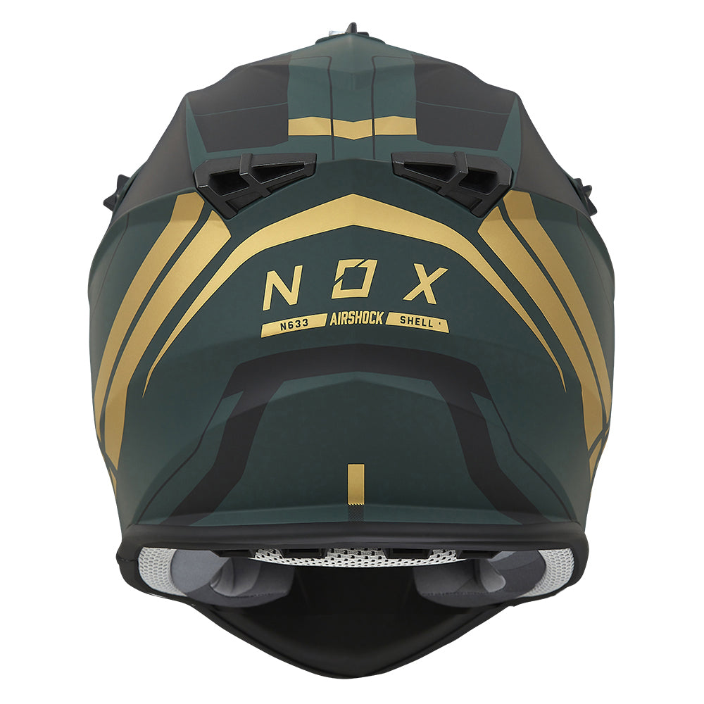 N633 AIRSHOCK VERT MAT OR Nox Helmet