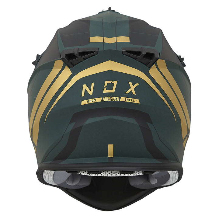 N633 AIRSHOCK VERT MAT OR Nox Helmet