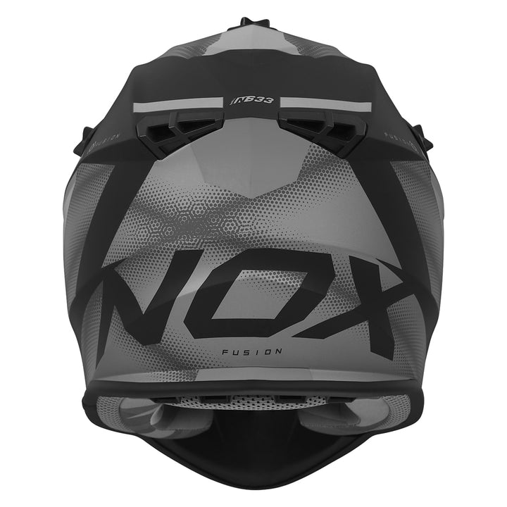 N633 FUSION NOIR MAT TITANIUM Nox Helmet