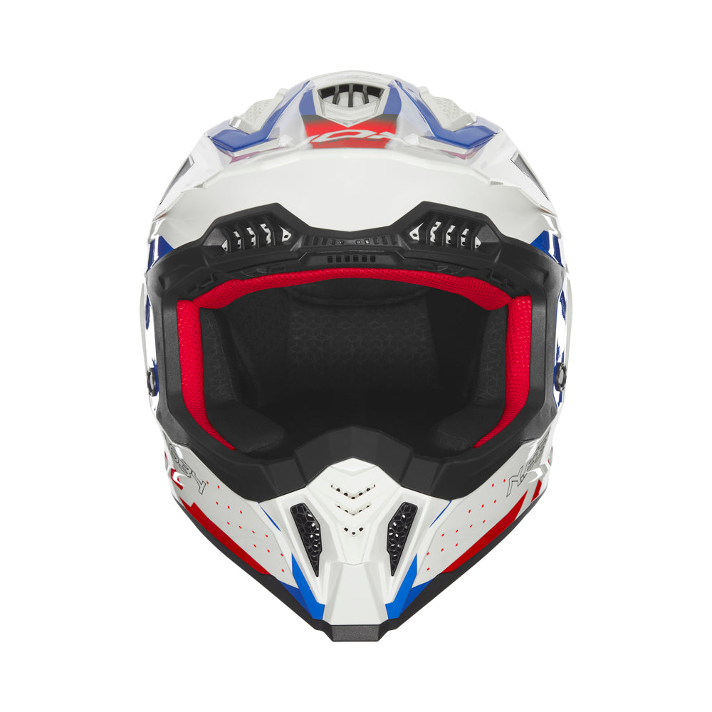 N634 GRADIANT BLANC BLEU ROUGE Nox Helmet