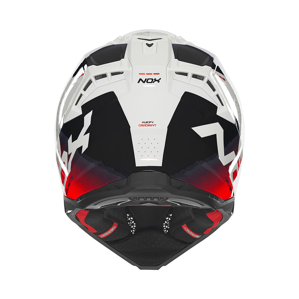 N634 GRADIANT BLANC ROUGE Nox Helmet