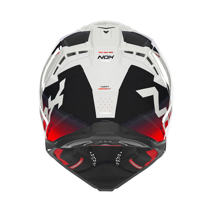N634 GRADIANT BLANC ROUGE Nox Helmet