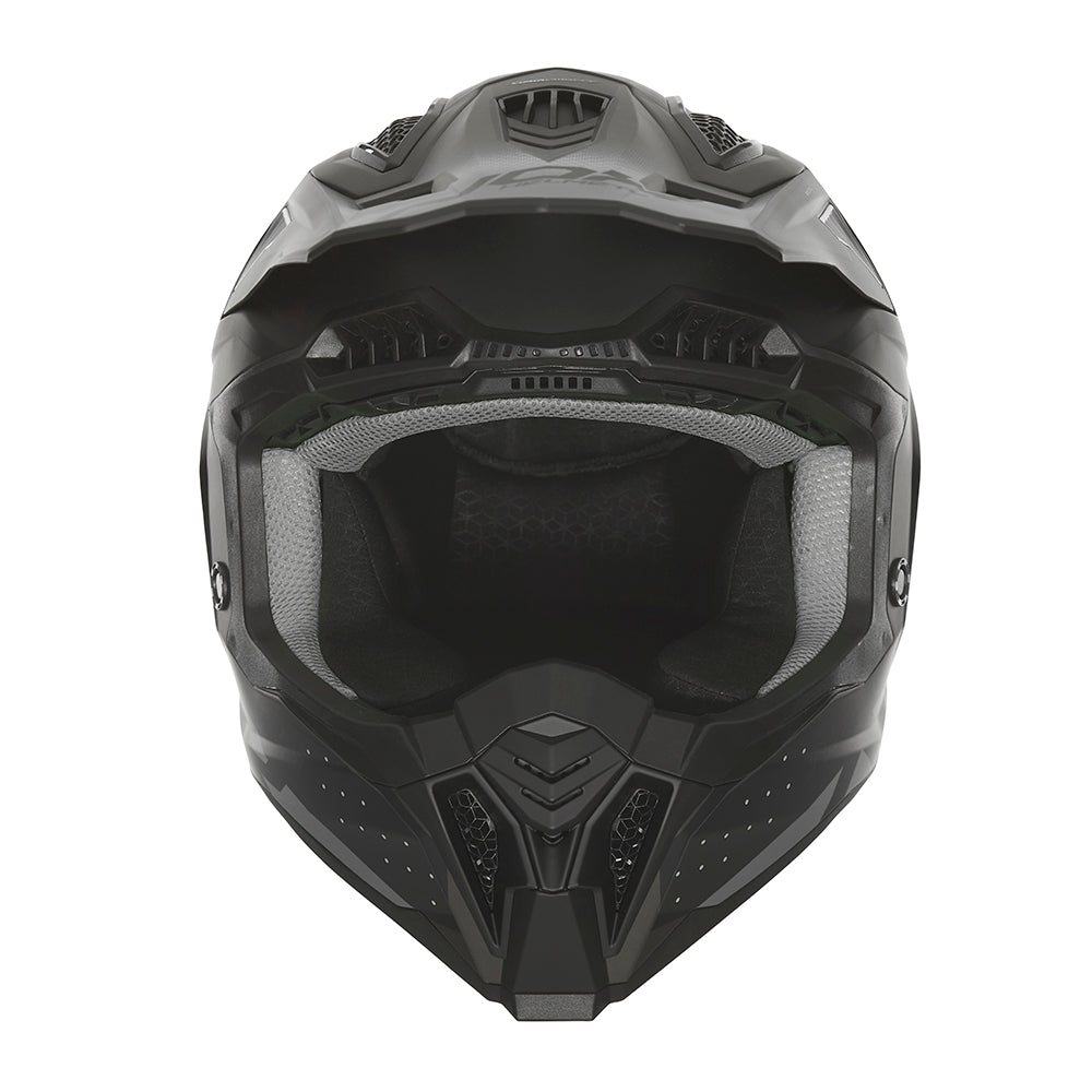 N634 GRADIANT NOIR MAT ARGENT Nox Helmet