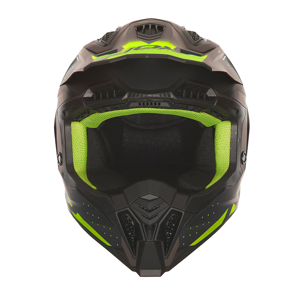 N634 GRADIANT NOIR MAT JAUNE Nox Helmet