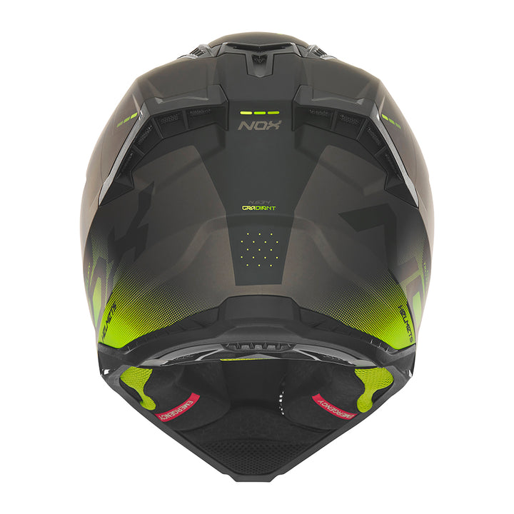 N634 GRADIANT NOIR MAT JAUNE Nox Helmet