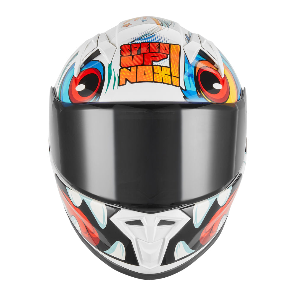 NOX CASQUE INTEGRAL ENFANT N731 SCRAPPY BLANC BRILLANT Nox Helmet