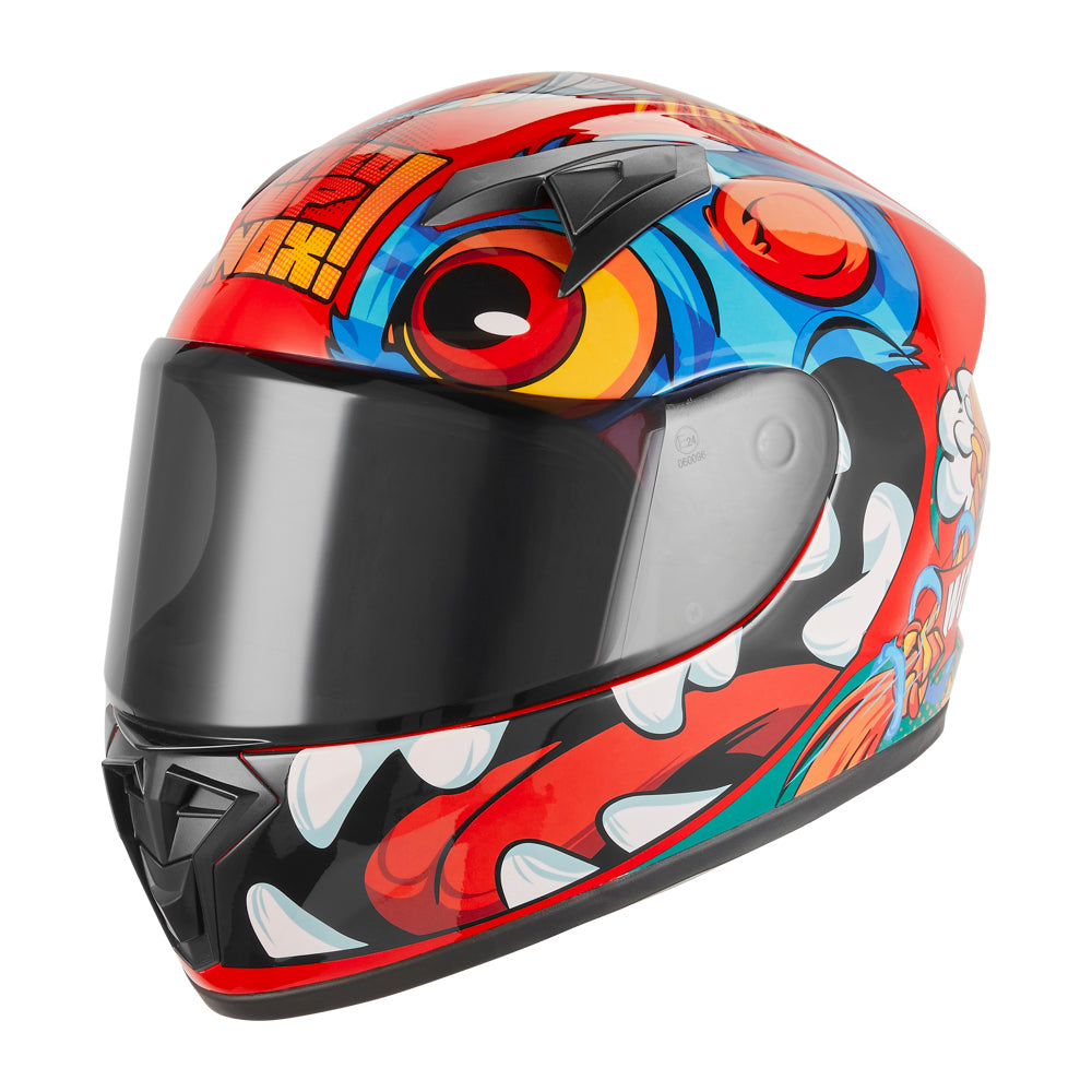 NOX CASQUE INTEGRAL ENFANT N731 SCRAPPY ROUGE BRILLANT Nox Helmet