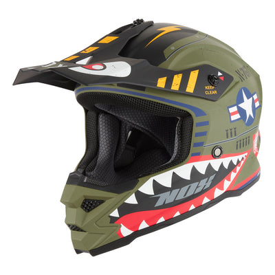 NOX CASQUE CROSS ENFANT N761 FIGHTER KAKI MAT Nox Helmet