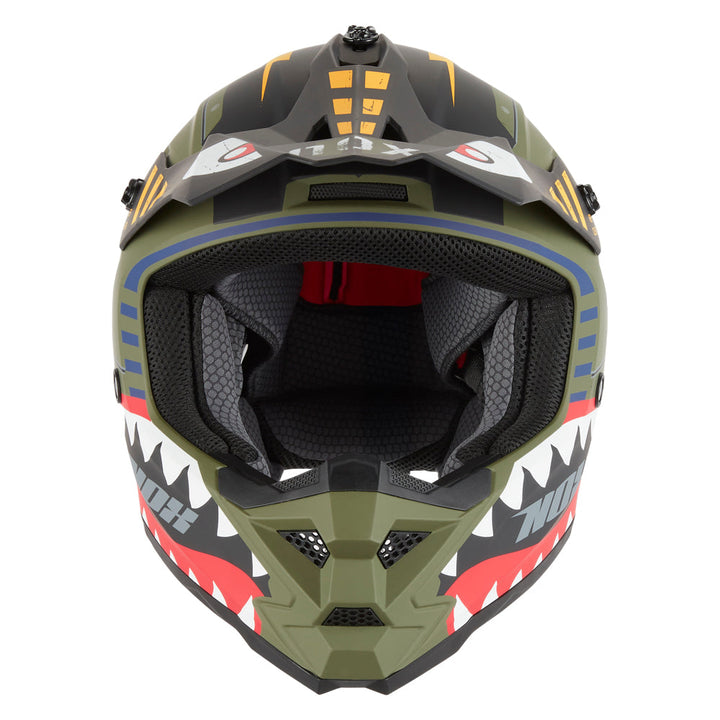 NOX CASQUE CROSS ENFANT N761 FIGHTER KAKI MAT Nox Helmet