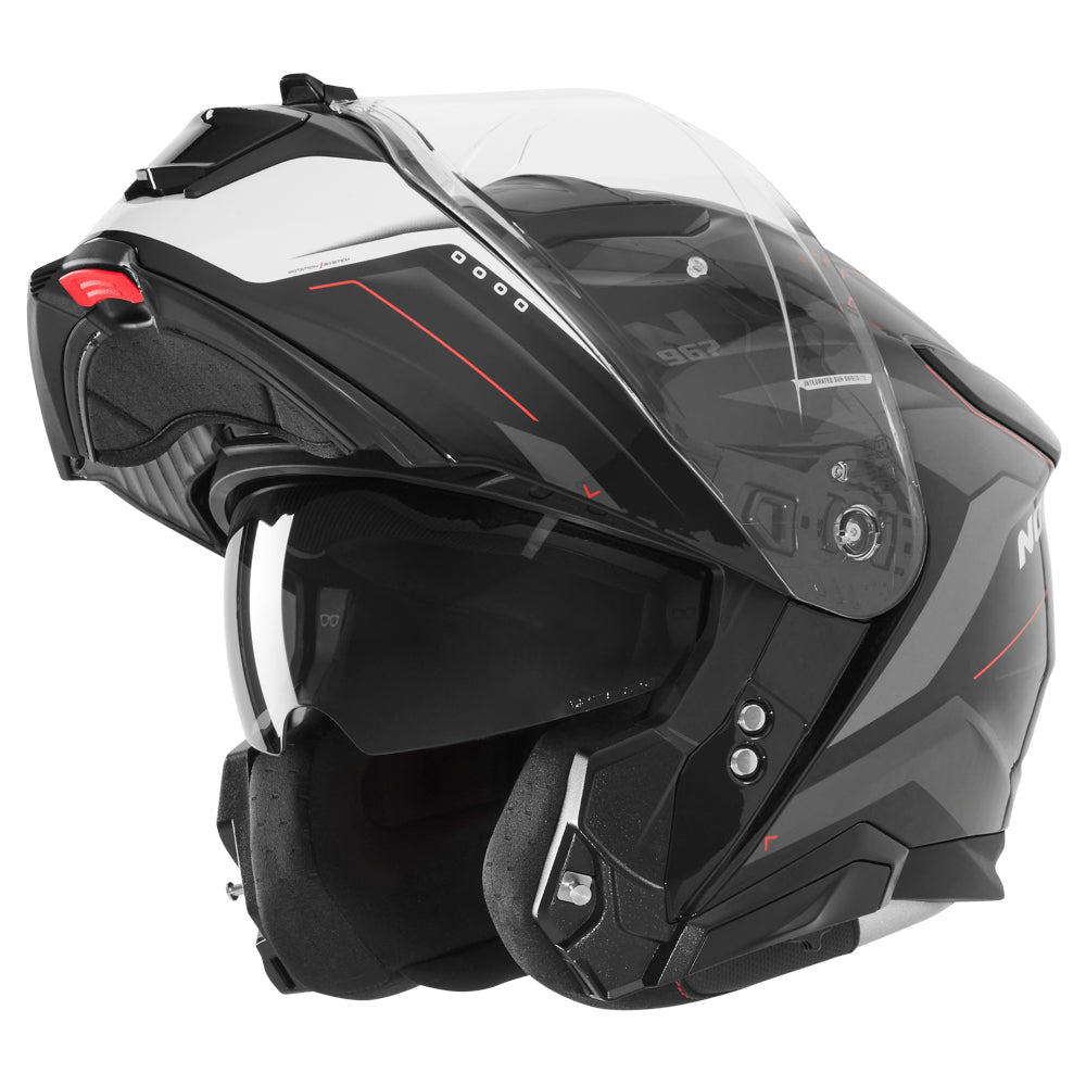 NOX CASQUE MODULABLE N967 CONQUER BLANC ROUGE Nox Helmet