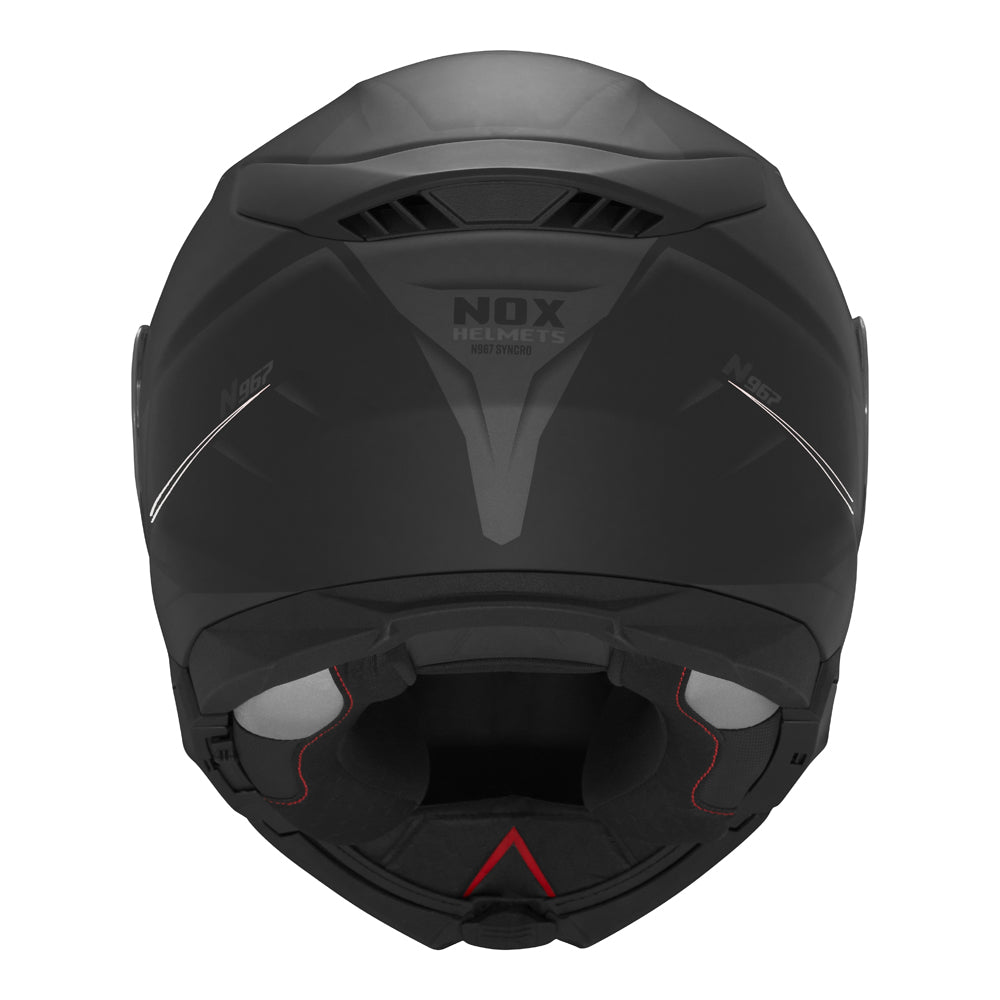 NOX CASQUE MODULABLE N967 SYNCHRO NOIR MAT BLANC Nox Helmet