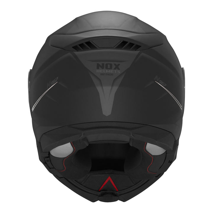 NOX CASQUE MODULABLE N967 SYNCHRO NOIR MAT BLANC Nox Helmet
