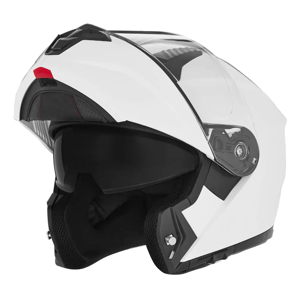 N968 Flip up Helmet, Pearl White – Nox Helmet