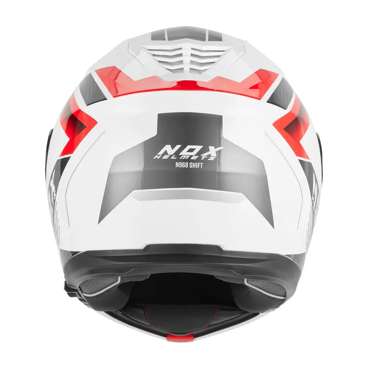 NOX CASQUE MODULABLE N968 SHIFT BLANC ROUGE Nox Helmet
