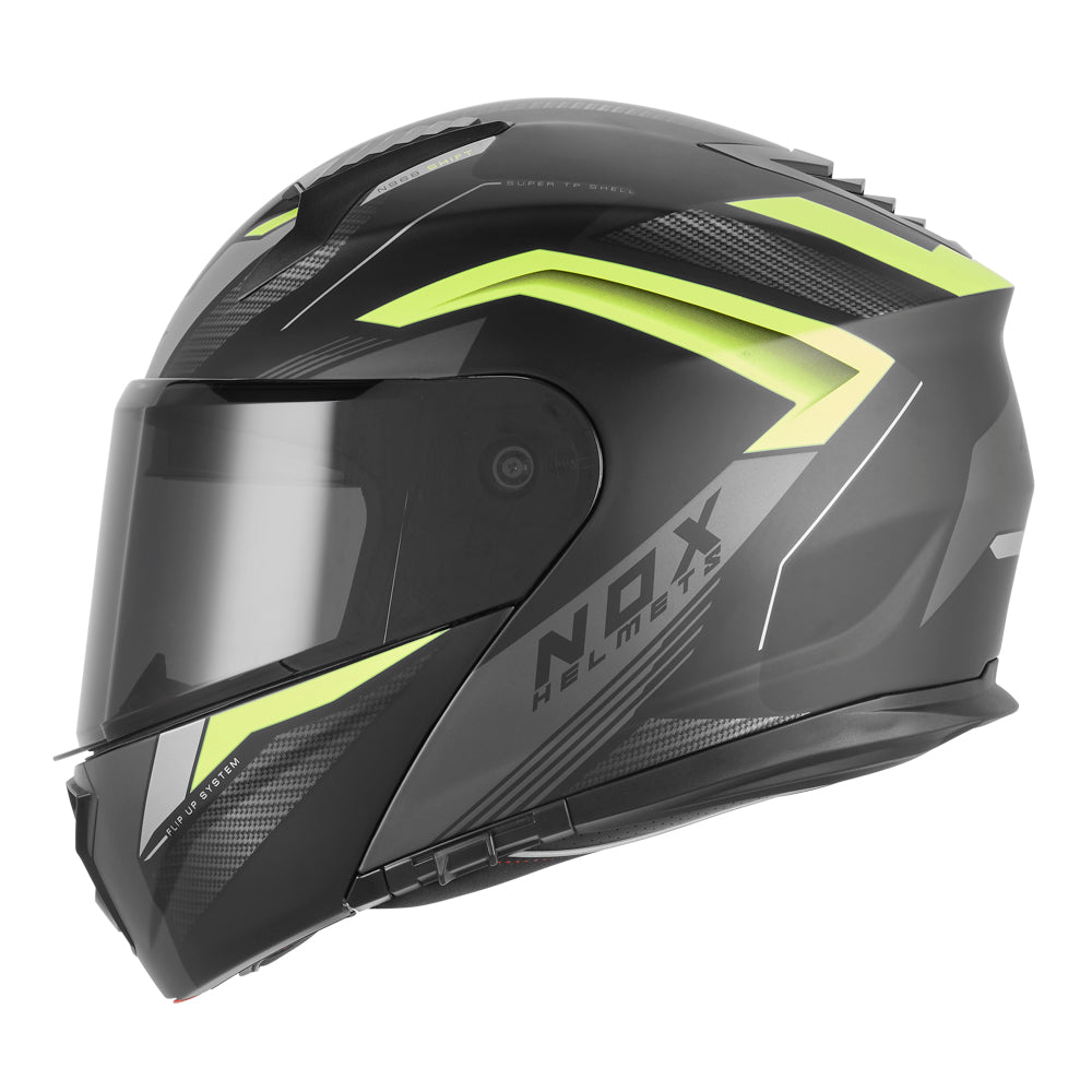 NOX CASQUE MODULABLE N968 SHIFTJAUNE FLUO Nox Helmet