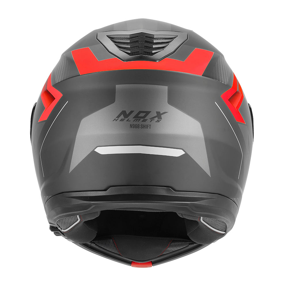 NOX CASQUE MODULABLE N968 SHIFT ROUGE NOIR Nox Helmet