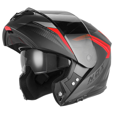 NOX CASQUE MODULABLE N968 SHIFT ROUGE NOIR Nox Helmet