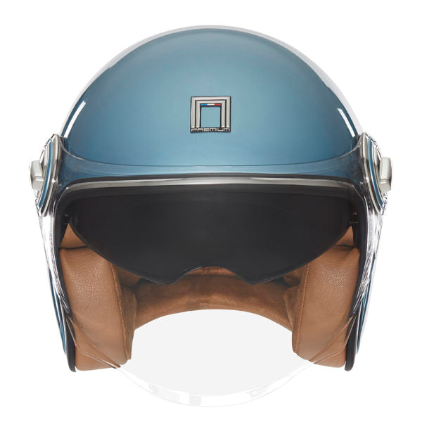 NOX PREMIUM CASQUE JET HERITAGE BLEU TURQUOISE Nox Helmet