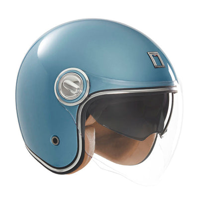 NOX PREMIUM CASQUE JET HERITAGE BLEU TURQUOISE Nox Helmet