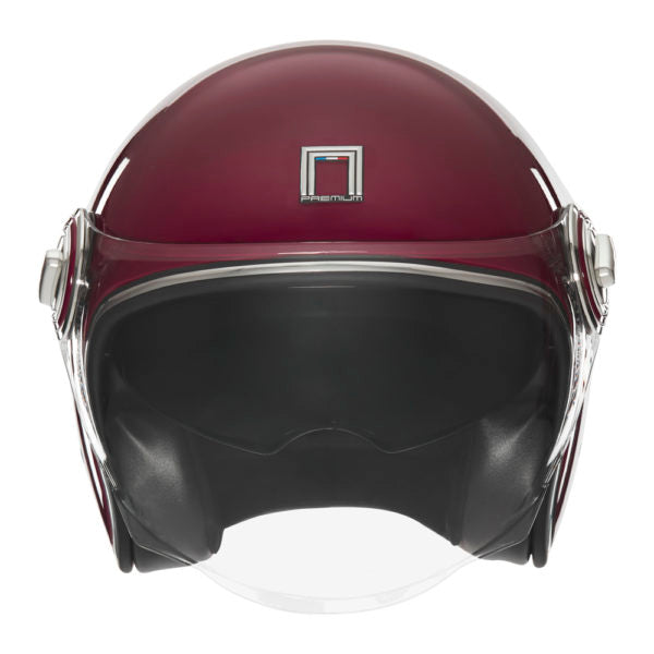 NOX PREMIUM CASQUE JET HERITAGE BORDEAUX Nox Helmet