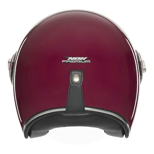 NOX PREMIUM CASQUE JET HERITAGE BORDEAUX Nox Helmet
