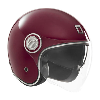 NOX PREMIUM CASQUE JET HERITAGE BORDEAUX Nox Helmet