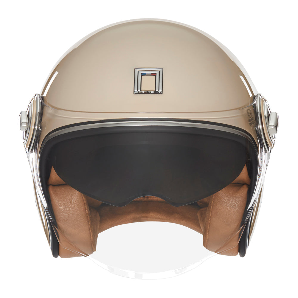 NOX PREMIUM CASQUE JET HERITAGE MOCHA Nox Helmet